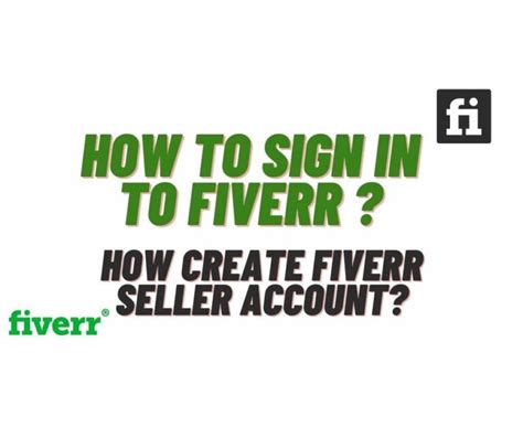 How To Sign In To Fiverr And Create A Fiverr Seller Account