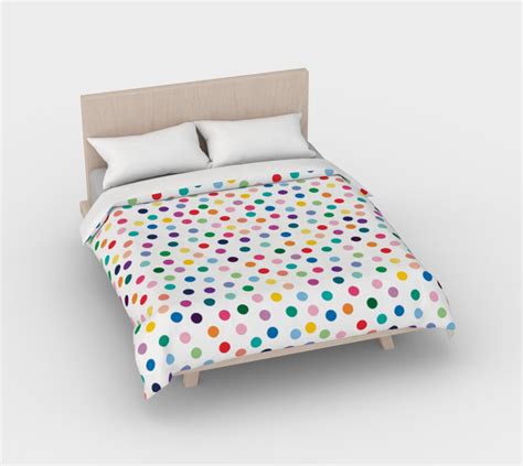Polka Dot Cotton Duvet Cover For Girls Bedroom Colorful Twin Etsy