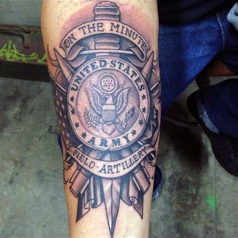 Tattoos how to choose a tattoo artist. united-states-army-field-artillery-mens-forearm-tattoo ...
