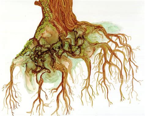 Roots Painting By Inky Ivory Fine Art America