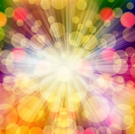Colorful Bokeh Light with Star Burst Background | Free Vector Graphics