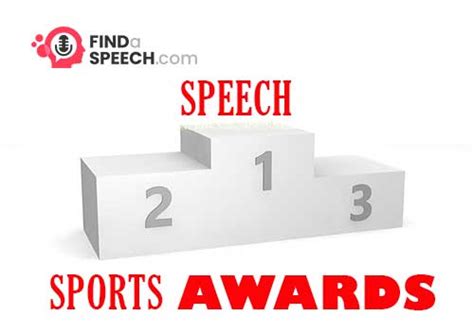 A Short Speech For A Sports Awards Ceremony
