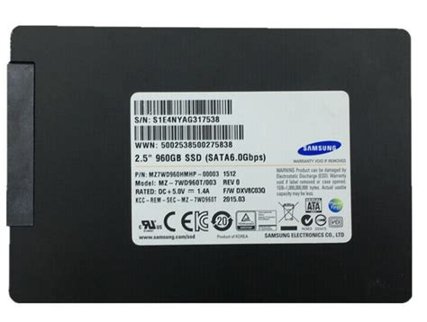 SSD Samsung Enterprise Server SM843 SV843 960 GB 6Gb SATA 2 5 SSDs