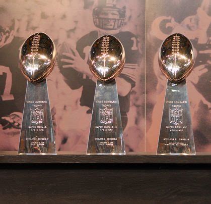 They've created the trophy from the very first super bowl. The silver Lombardi Trophy of the Super Bowl | Provident