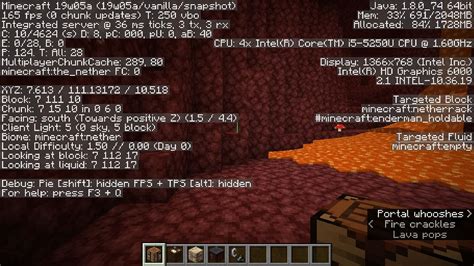 Minecraft Player Creates A Detailed Guide For F3 Debug Screen