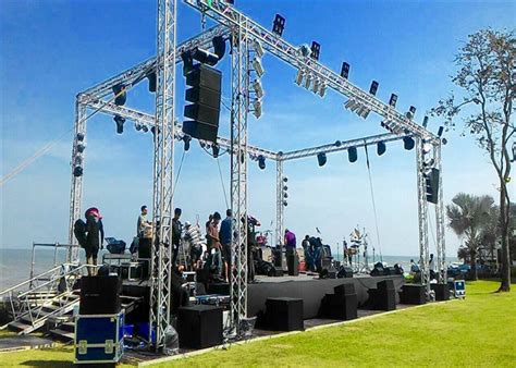 Concert Event Party Lift Stage Dj Truss System For Led Lighting