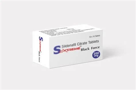 sextreme black force tablets sildenafil 200 mg at rs 399 box sildenafil tablets in surat