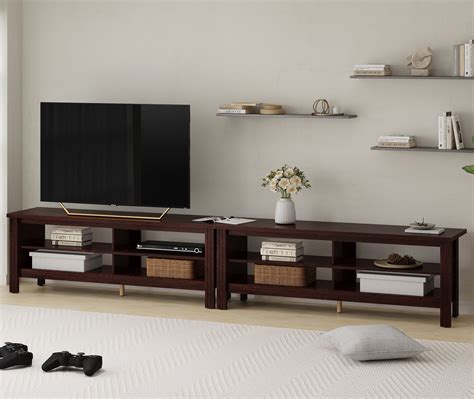Tv Stand For 100 Inch Tv Entertainment Center Wood Tv Console Table For