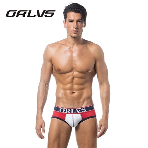 Orlvs Brand Mesh Briefs Men Style Sexy Gay Men Underwear Slip Cueca Men