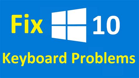 Keyboard Problems Windows 10 Fix Howtosolveit Youtube