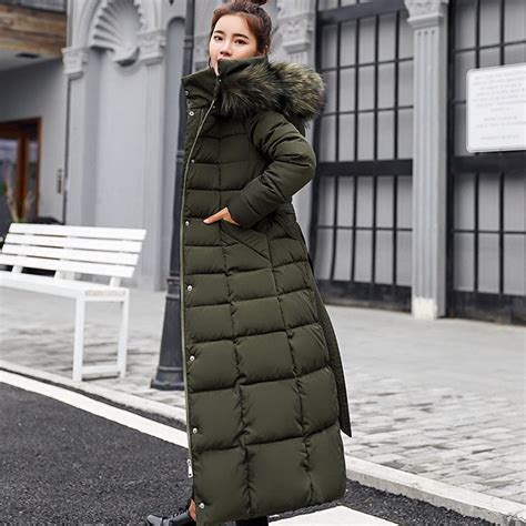 2018 Fashion Women Winter Coat Long Slim Thicken Warm Padded Jacket