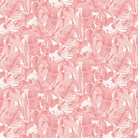 Tropical By Tempaper Pink Lemonade Wallpaper Wallpaper Direct