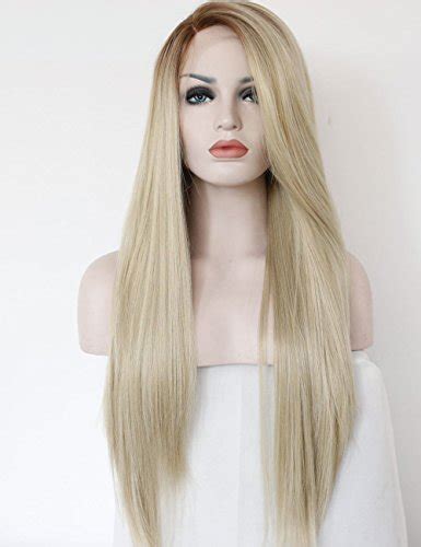 Brush wet hair until it dries. Deal K'ryssma Fashion Ombre Blonde Glueless Lace Front ...