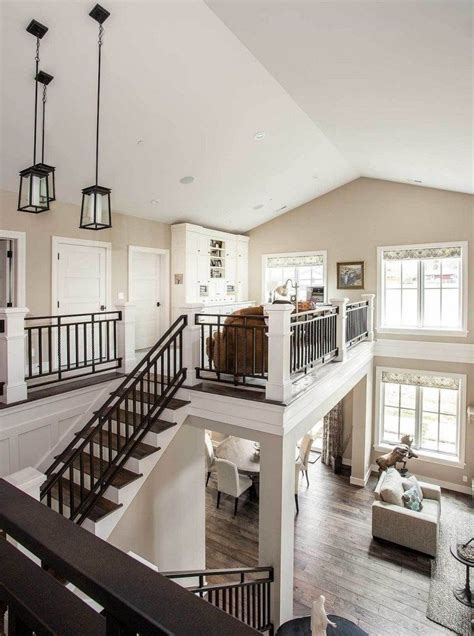 Open Floor Plan With Staircase In Middle Floorplansclick
