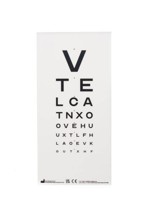 6m Snellen Vision Chart Vision Screeners Eye Charts Panda Medical Ltd
