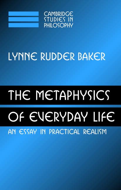 The Metaphysics Of Everyday Life