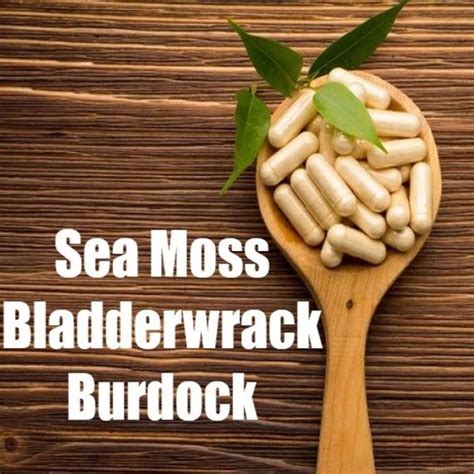 Good health is your best investment. Sea Moss/Irish Moss and Bladderwrack Capsules PLUS Burdock ...