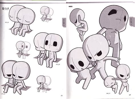 Super Deform Pose Collection Vol5 Chibi Character Pose Drawing