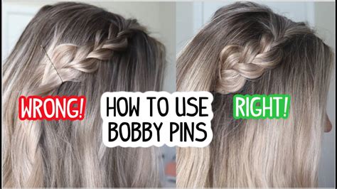 How To Use Bobby Pins Best Bobby Pins How To Use Them Youtube