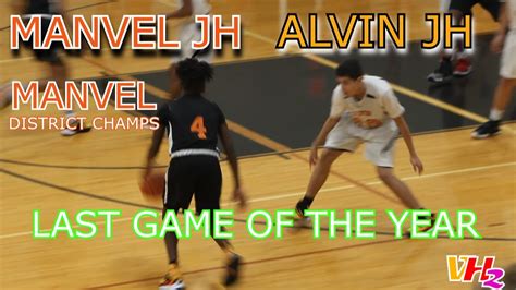 Manvel Jh Vs Alvin Jh A Team Boys Basketball Youtube