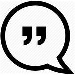 Bubble Quotes Icon Speech Conversation Chat Paragraph
