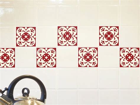 Tile Decals Set Of 15 Tile Stickers For Kitchen Tiles Geometric Decal