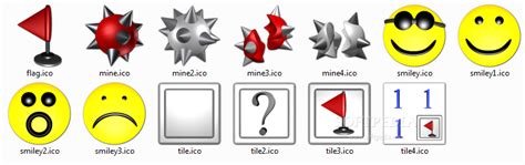 Ready to be used in web design, mobile apps and presentations. Download Minesweeper Icon Set