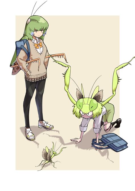 Mantis Akiyama And Grasshopper Inoue Original Drawn By Evolvingmonkey