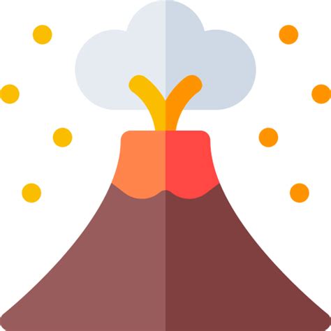 Volcano Eruption Free Nature Icons