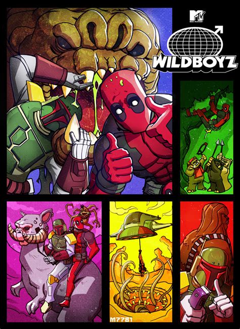 Deadpool And Boba Fett Wildboyz By M7781 On Deviantart