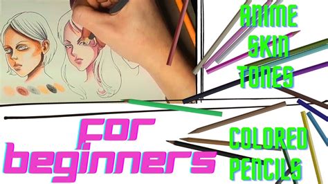 How To Color Anime Skin Tones Using Colored Pencils Easy Tutorial For