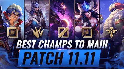 3 BEST Champions To MAIN For EVERY ROLE in Patch 11.11 - League of
