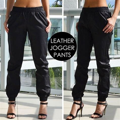 Leather Jogger Pants Jogger Pants Outfit Look Fashion Fashion