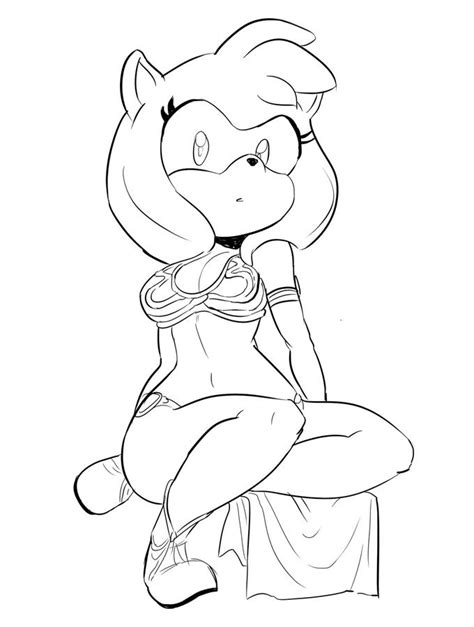 Rule 34 Amy Rose Bare Arms Bare Legs Bare Midriff Bare Shoulders Bare Thighs Belly Button