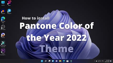 Pantone Color Of The Year 2022 Windows 11 Theme Youtube