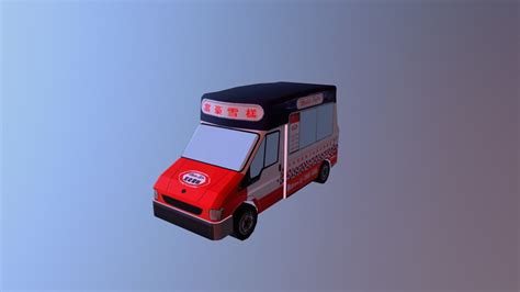 Mister Softee Ice Cream Car 3d Model