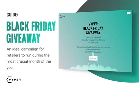 What Specials Does Claires Run On Black Friday - Black Friday Giveaway and Marketing Ideas VYPER - Giveaway & Contest