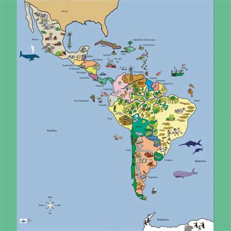 Latinoamerica Mapa Mapa Dos Paises Componentes Da America Latina Onde