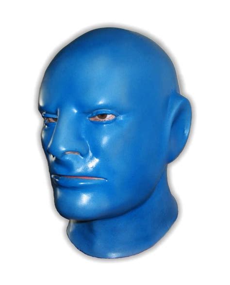 Blue Latex Mask Full Over The Head Foam Latex Masks