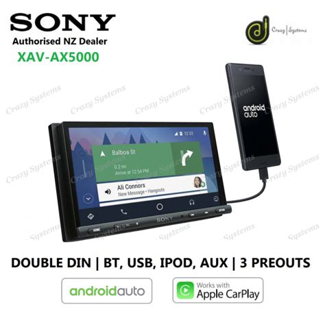 Sony Xav Ax5000 7 Apple Carplay Android Auto Bt Usb 3x Pre Outs Car