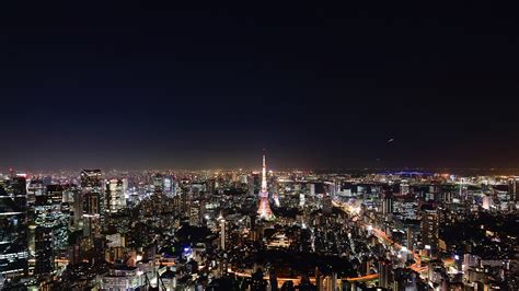 Bright Cityscape Of Tokyo At Night Bright Tokyo Cityscape 4k Hd Wallpaper