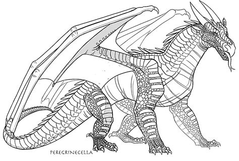 Nightwing Dragon Wings of Fire coloring page - Download, Print or Color