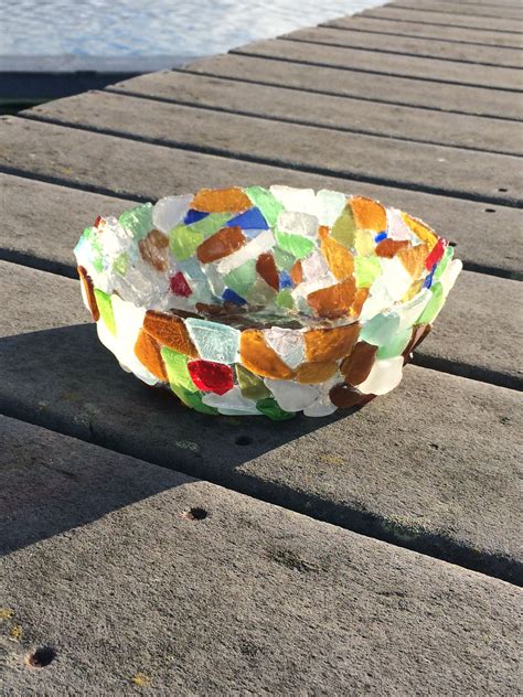 Check spelling or type a new query. My 1st attempt at a Sea Glass bowl. Fun project with ...