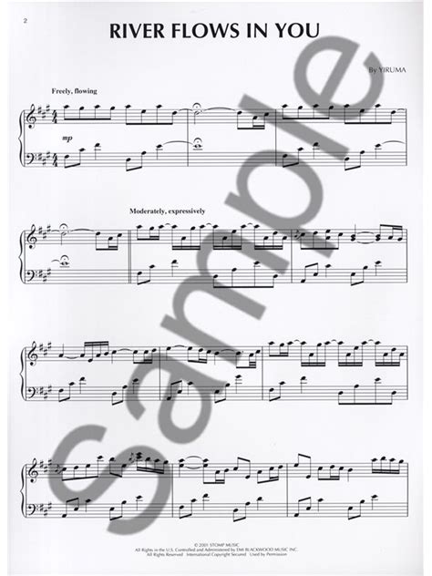 This song is so perfect for the piano. Yiruma: River Flows In You - Piano Digital Sheet Music - Sheet Music & Songbooks | musicroom.com