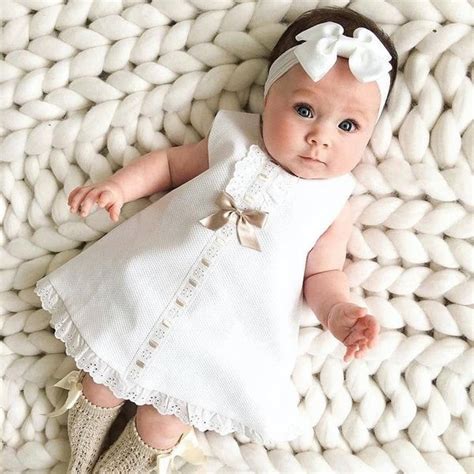 Infant Baby Girls Pure White Sleeveless Lace Dress With Headband For 0