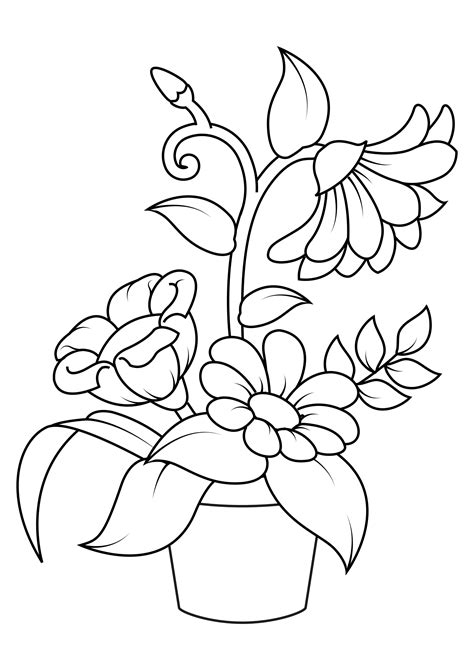 Dibujo Para Colorear Flores Dibujos Para Imprimir Gratis Img 31842