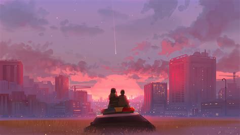 Digital Art Sunset Sky Couple Nature Scenery Landscape 4k Hd Wallpaper Rare Gallery