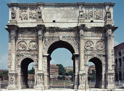 The Ancient World Arch Of Constantine Rome Italy 312315 Ce
