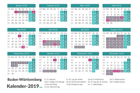 Hinzu kommen mehrere bewegliche ferientage, welche frei vergeben werden können. FERIEN Baden-Württemberg 2019 - Ferienkalender & Übersicht