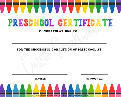 20 Preschool And Kindergarten Graduation Certificates Free Printable